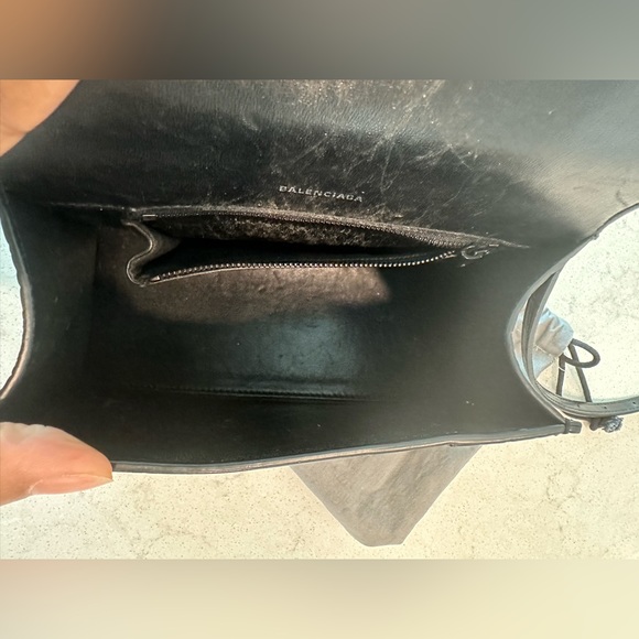 Balenciaga Crocodile Embossed Small Hourglass Bag - Picture 7 of 14